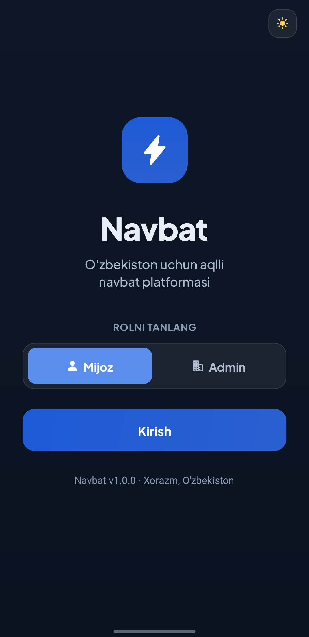 Navbat mobile app preview